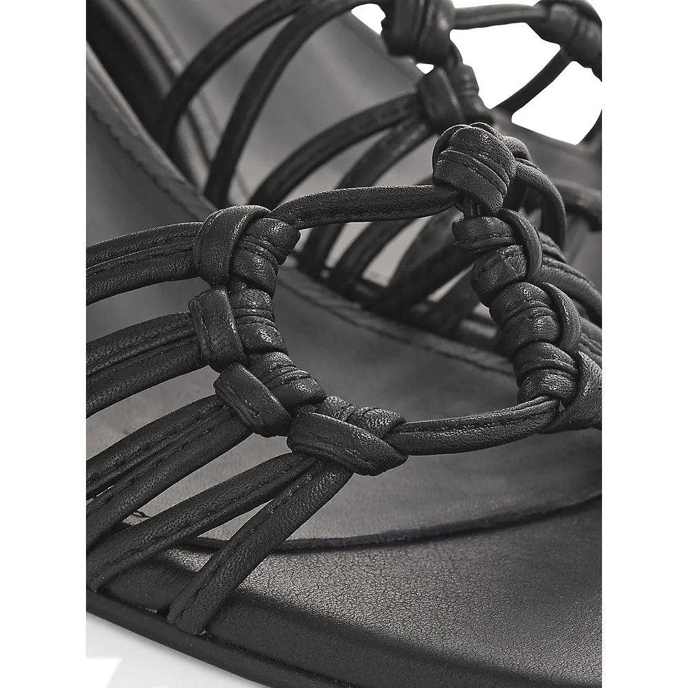 Mirage Leather Wrap Sandals