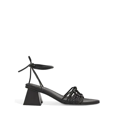 Mirage Leather Wrap Sandals
