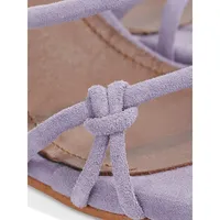 Goldie Suede Wrap Sandals