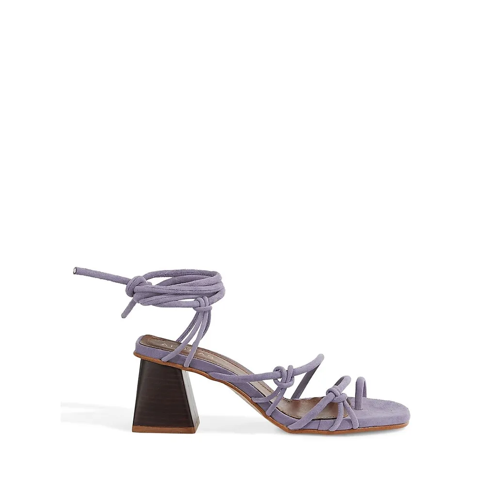 Goldie Suede Wrap Sandals