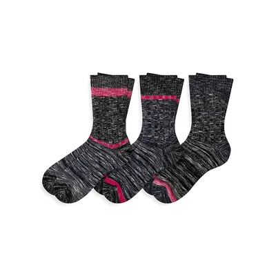 Men's 3-Pair Marled Crew Socks Pack