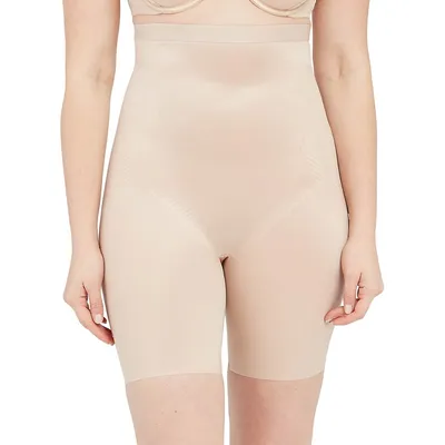 Hudson's bay spanx power conceal her high waist mid thigh shorts