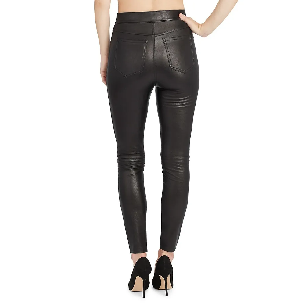 Leather-Like Skinny Ankle Pants | Southcentre Mall
