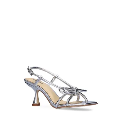 Nola Knotted Slingback Leather Sandals