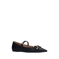 Kiva Leather Ballerina Bit Flats