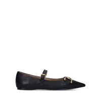 Kiva Leather Ballerina Bit Flats