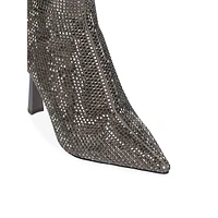 Austro Embellished Leather Ankle Boots