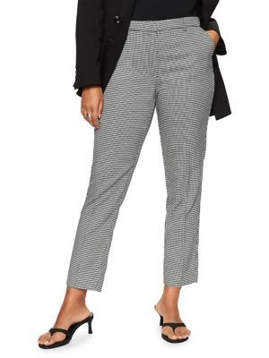 skinny cropped suit trousers