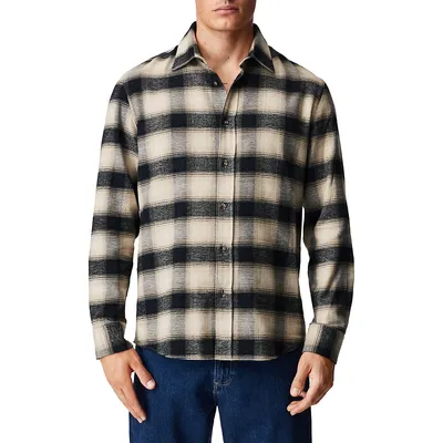 Alaro Regular-Fit Check Flannel Shirt