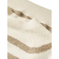Stripe Raglan-Sleeve Sweater