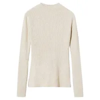 Rib-Knit Mockneck Sweater