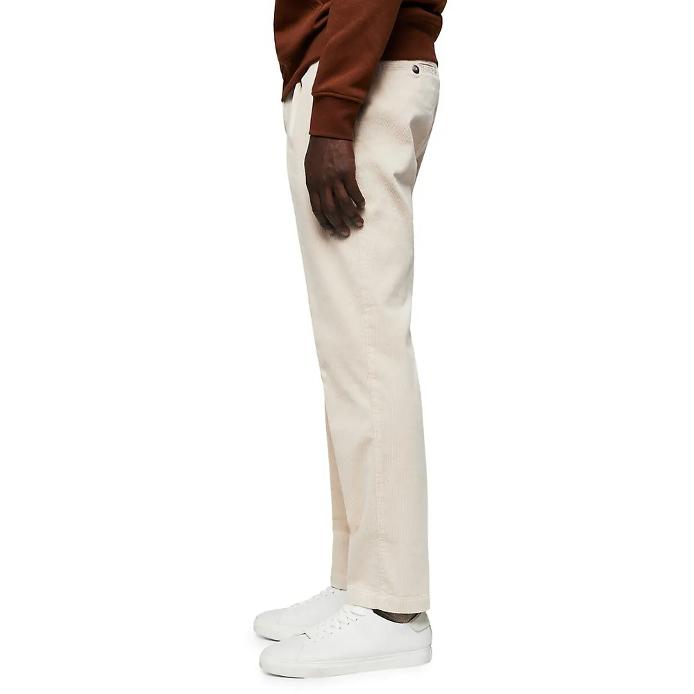 Burgundy Red County Corduroy Trousers  Peter Christian