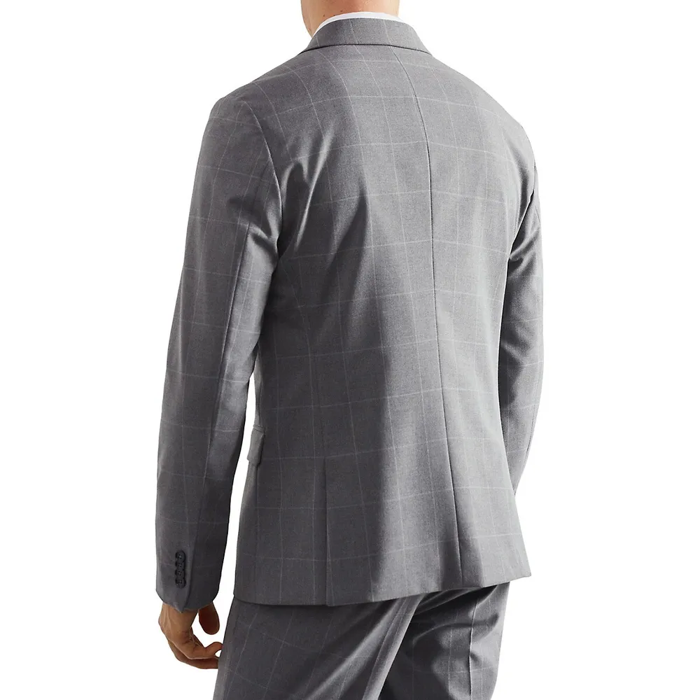 ​Paulo Super Slim-Fit Checked Blazer