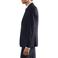 Brasilia Slim-Fit Windowpane Check Suit Blazer