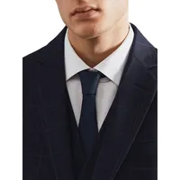 Brasilia Slim-Fit Windowpane Check Suit Blazer