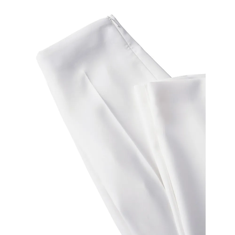 Pantalon plissé à jambe large