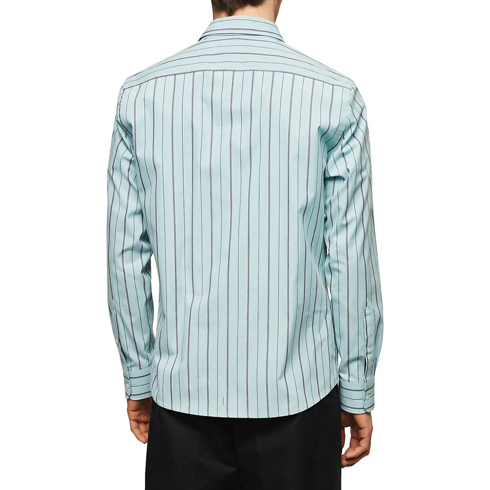 Chemise étroite à rayures