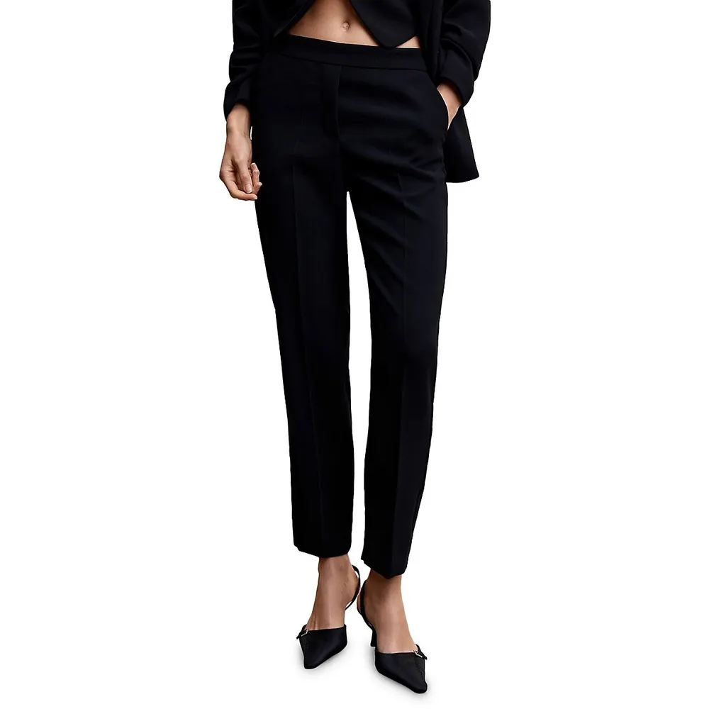 MakeMeChic Womens Dress Pants High Waisted Tapered Pants with Pockets  Black XS at Amazon Womens Clothing store