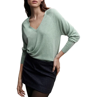 ​Luccav Raglan-Sleeve Fine-Knit Sweater