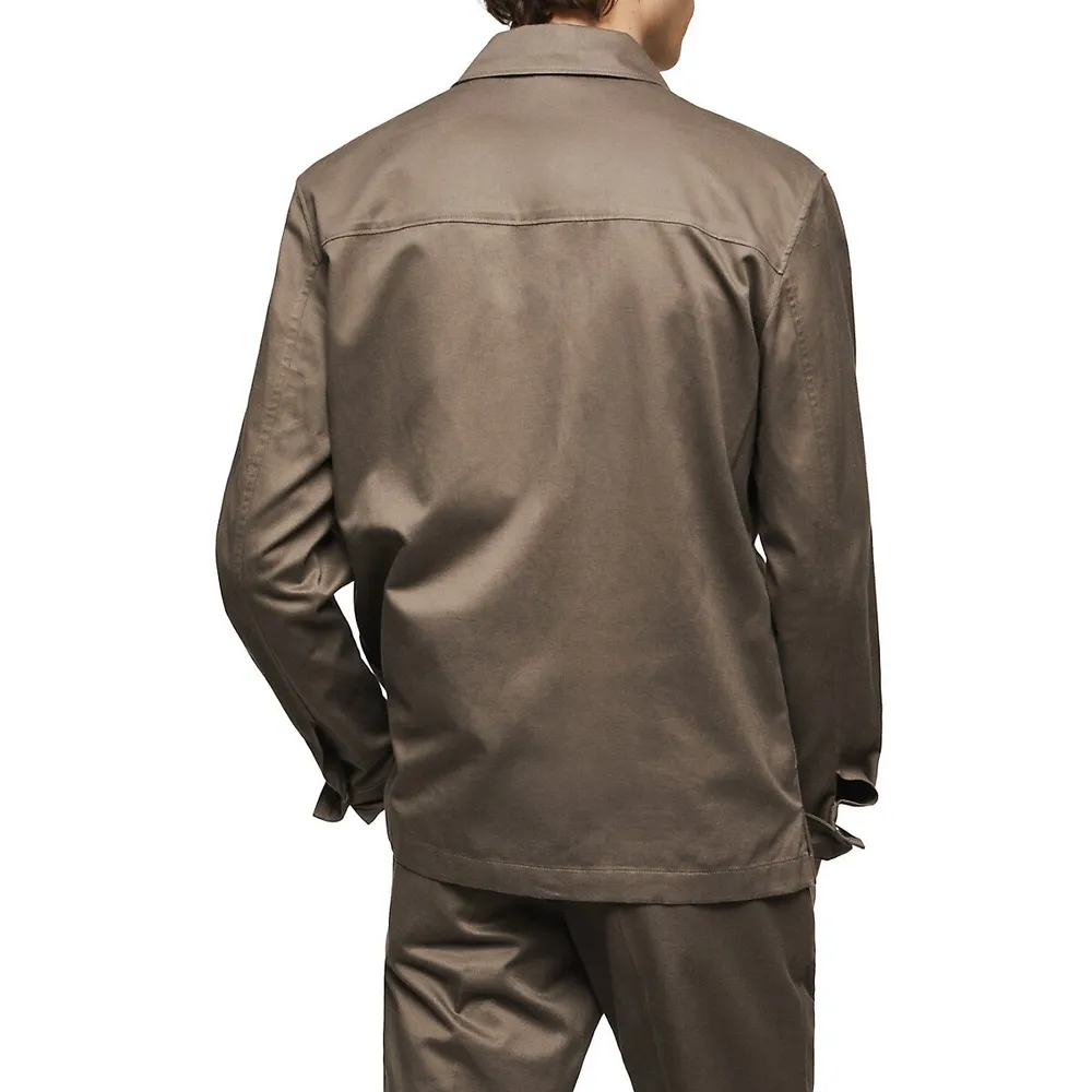 Front-Flap Pocket Shacket