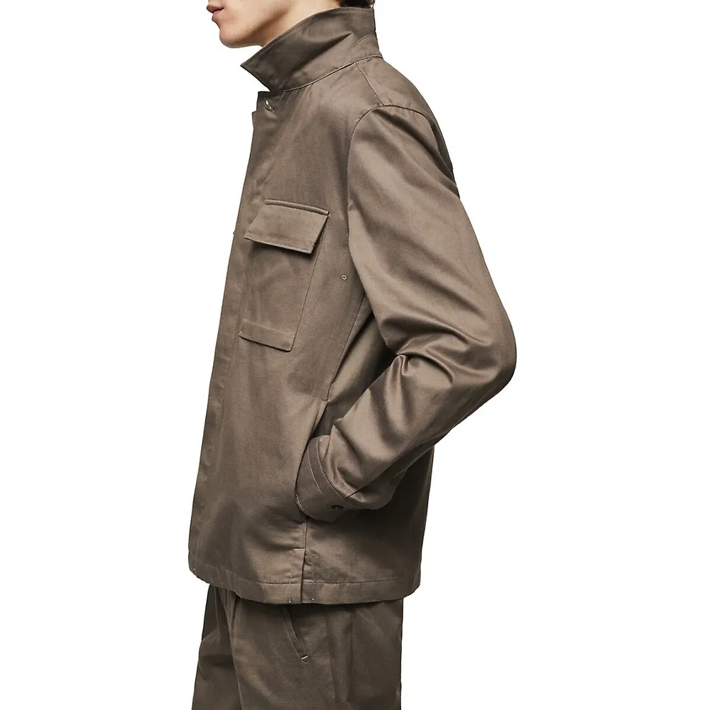 Front-Flap Pocket Shacket