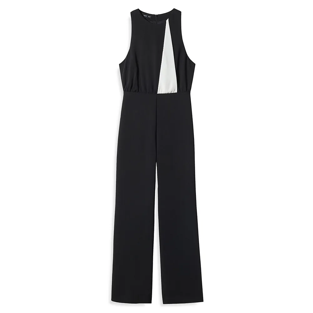 Sleeveless Bi-Colour Jumpsuit