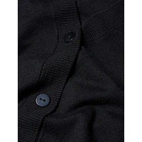 ​​Drop-Shoulder Fine-Knit Cardigan