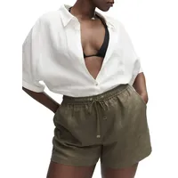 Linen Drawstring Shorts