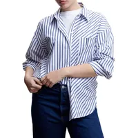 Stripe Drop-Shoulder Shirt