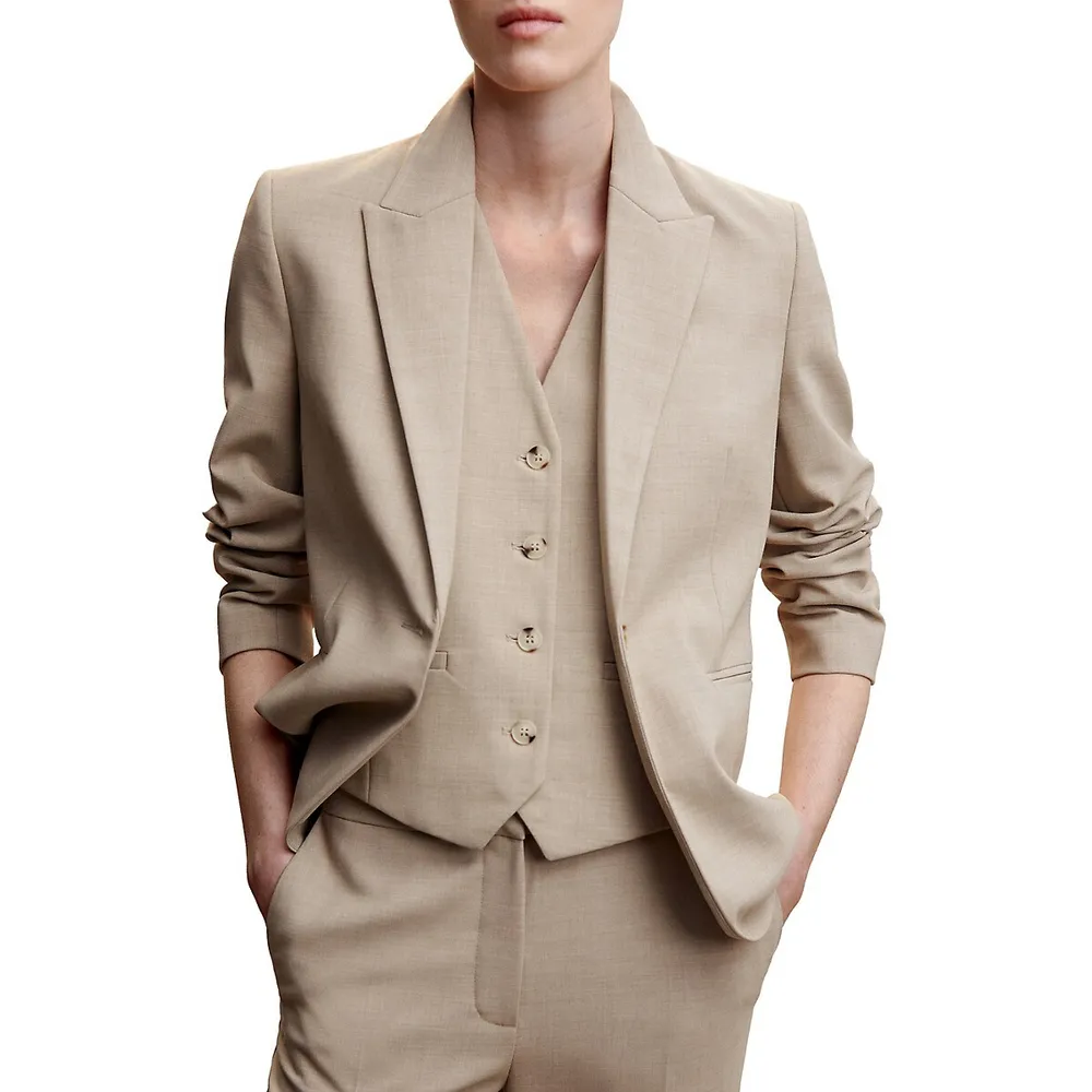 Cristina Single-Breasted Blazer