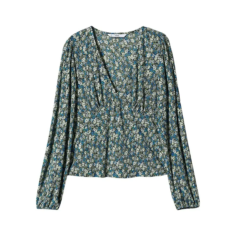 Pamy Floral V-Neck Blouse