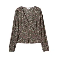 Pamy Floral V-Neck Blouse