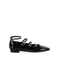 Luke Onix Patent Leather Strappy Ballet Flats