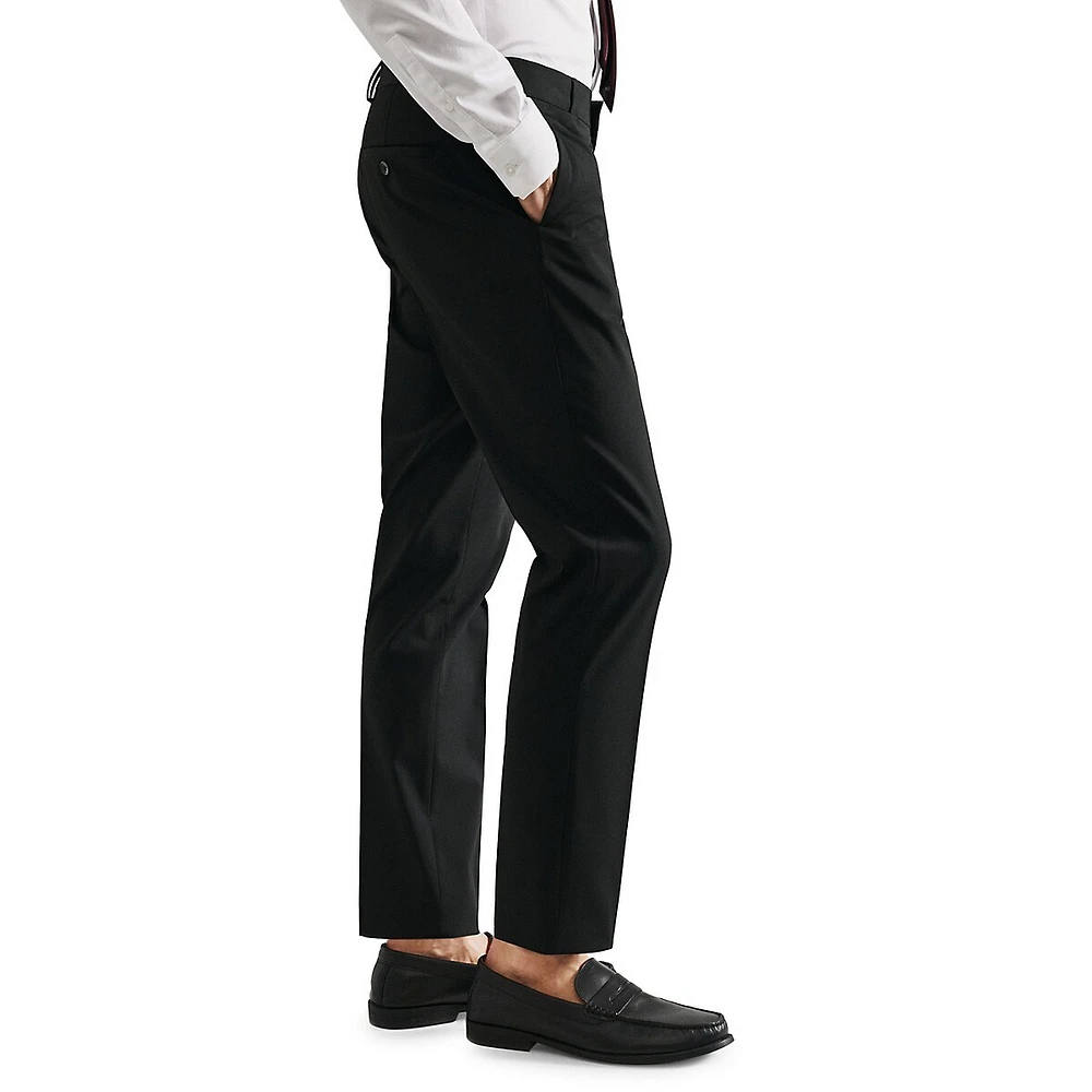 Stretch Fabric Super Slim-Fit Suit Pants