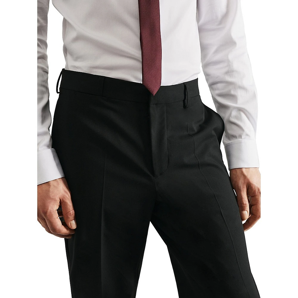 Stretch Fabric Super Slim-Fit Suit Pants