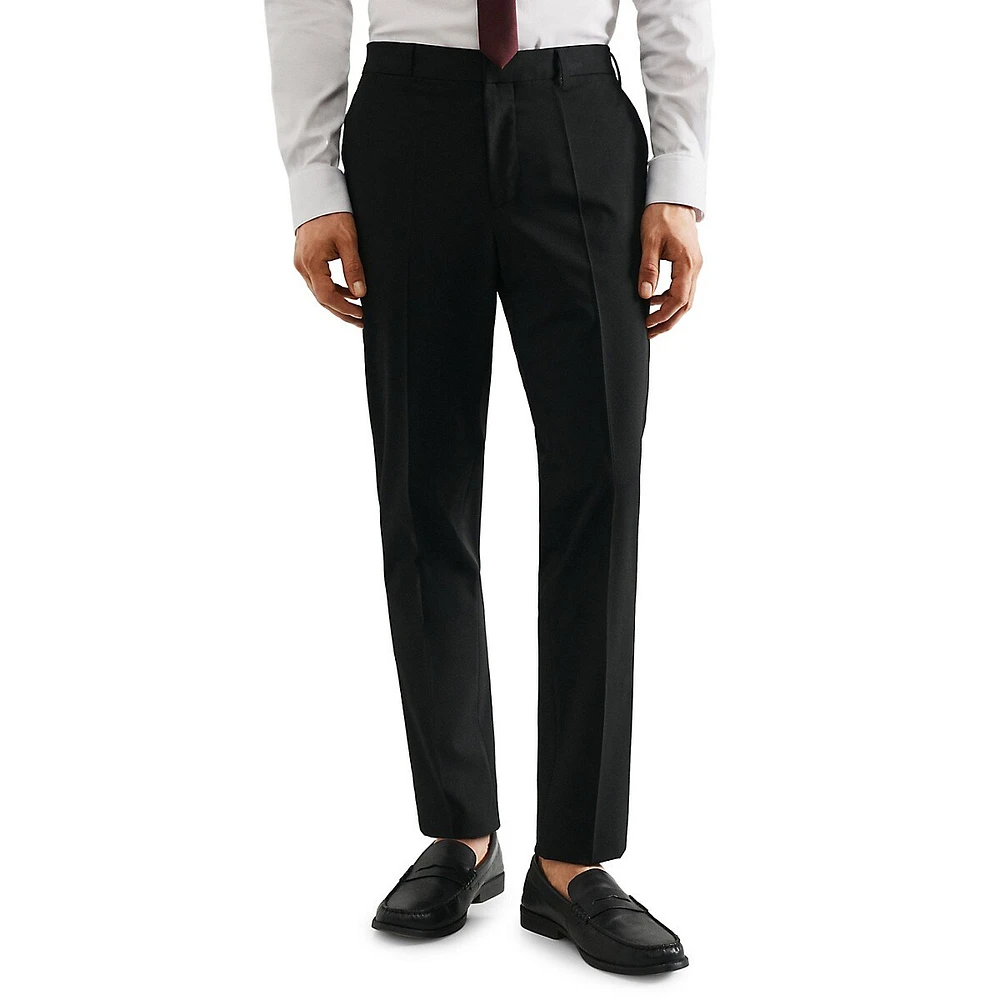 Stretch Fabric Super Slim-Fit Suit Pants