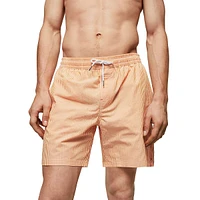 Pinstripe Seersucker Swim Trunks