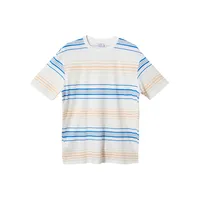 Circos Striped Cotton & Linen T-Shirt
