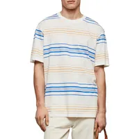 Circos Striped Cotton & Linen T-Shirt