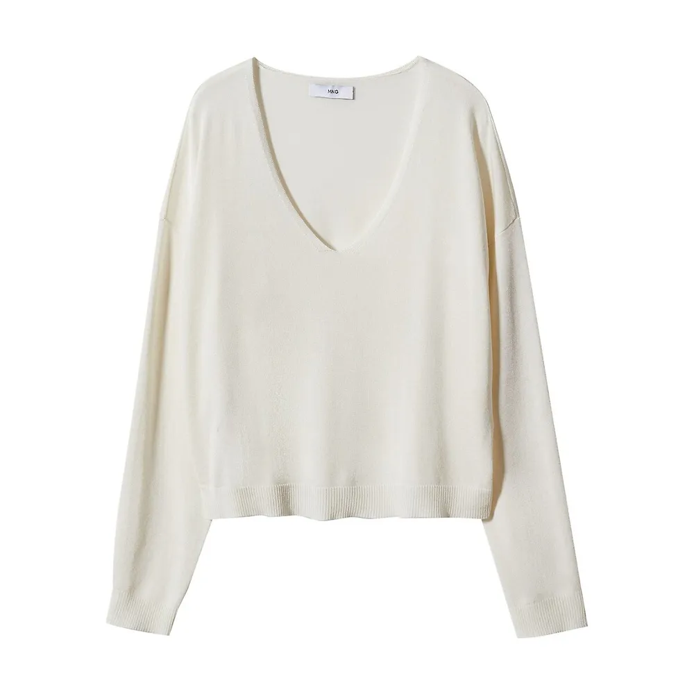 Fine-Knit Cropped Sweater