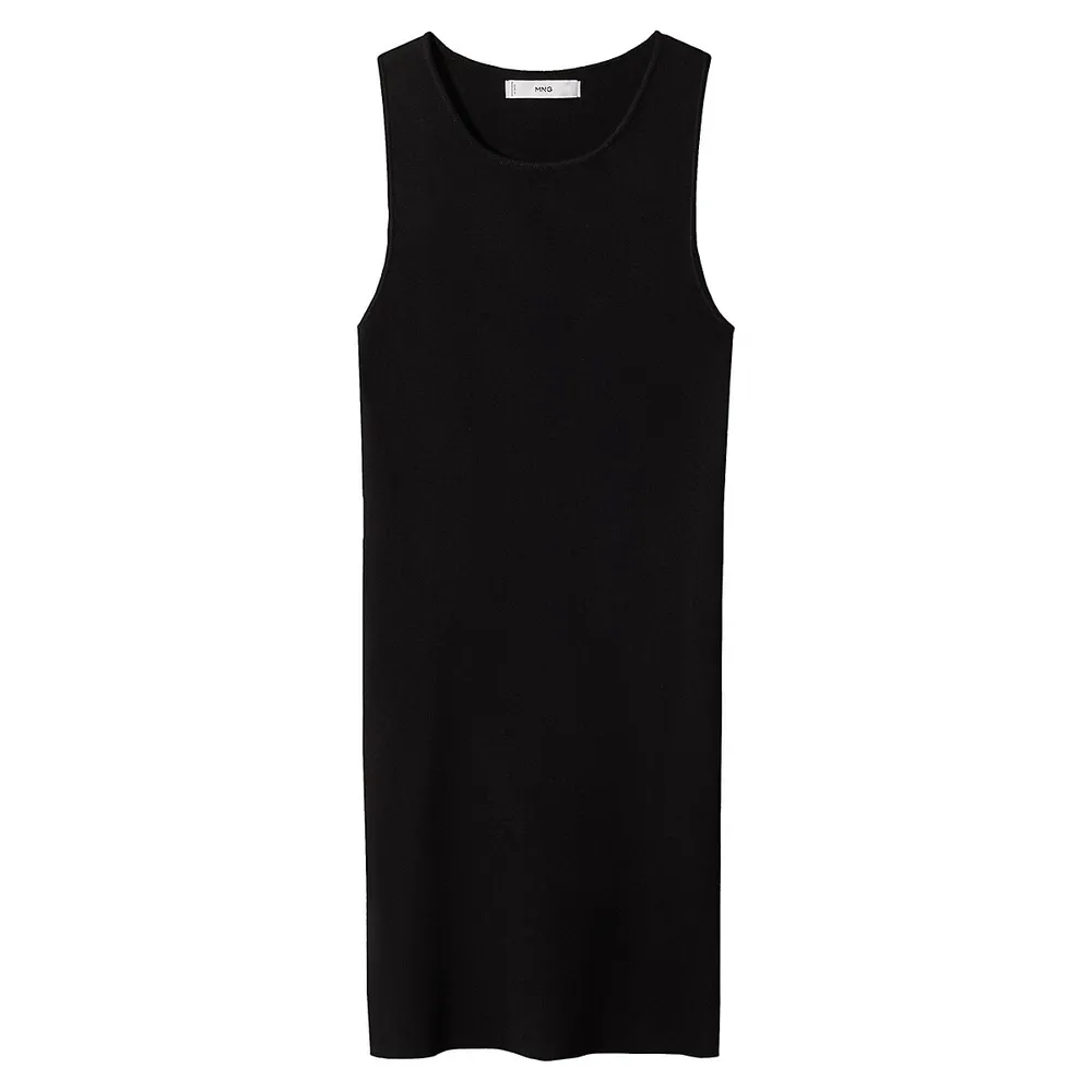 Rib-Knit Mini Tank Dress