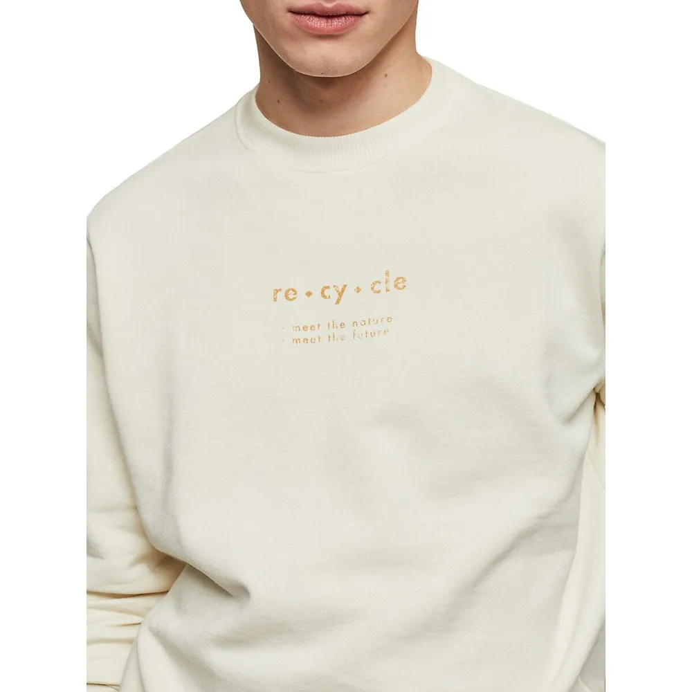 Recycle-Lettered Sweatshirt