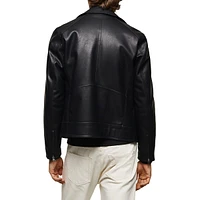 Picasso Faux Leather Moto Jacket