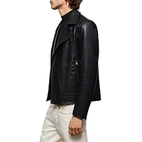 Picasso Faux Leather Moto Jacket