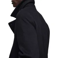 Tinof Recycled Wool-Blend Peacoat