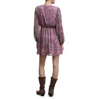 Diana Paisley-Print Dress