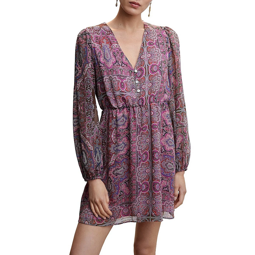 Robe à imprimé style cachemire Diana