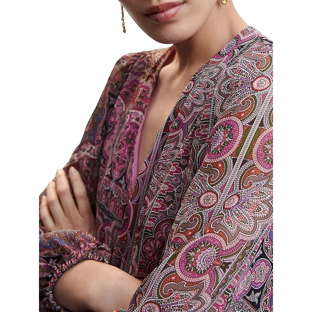 Robe à imprimé style cachemire Diana