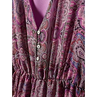 Diana Paisley-Print Dress