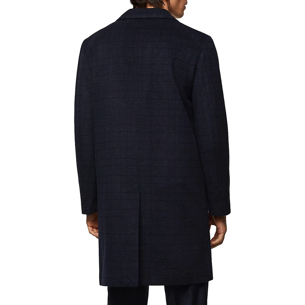 Dalan Shadow Check Car Coat